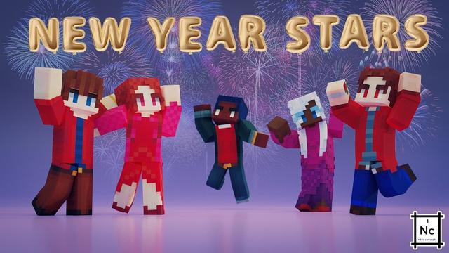 Thumbnail of the Minecraft Bedrock Marketplace product New Year Stars created by Nitric Concepts.