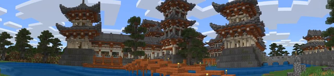 Panorama of the Minecraft Bedrock Marketplace product Ninja Palace created by Nitric Concepts.