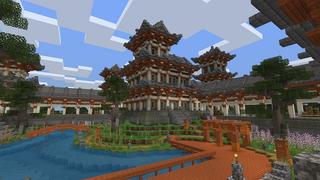 Screenshot of the Minecraft Bedrock Marketplace product Ninja Palace created by Nitric Concepts.