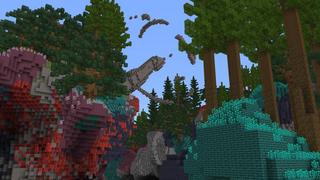 Screenshot of the Minecraft Bedrock Marketplace product Ninja Skyblock Temple created by Nitric Concepts.