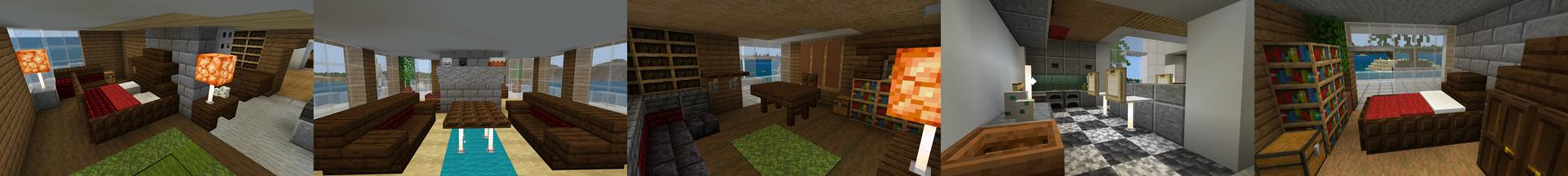 Panorama of the Minecraft Bedrock Marketplace product Ocean Mansion created by Nitric Concepts.