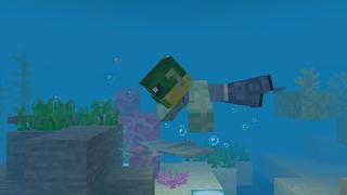 Screenshot of the Minecraft Bedrock Marketplace product Oceanic Animals created by Nitric Concepts.