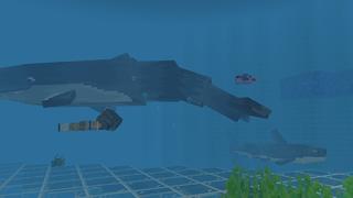 Screenshot of the Minecraft Bedrock Marketplace product Oceanic Animals created by Nitric Concepts.