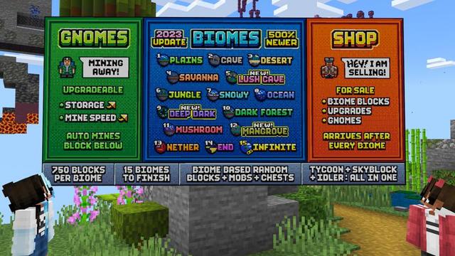 Screenshot of the Minecraft Bedrock Marketplace product One Block Skyblock created by Nitric Concepts.