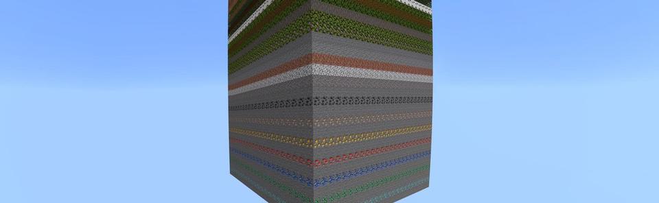 Panorama of the Minecraft Bedrock Marketplace product OP Stacked Layers created by Nitric Concepts.