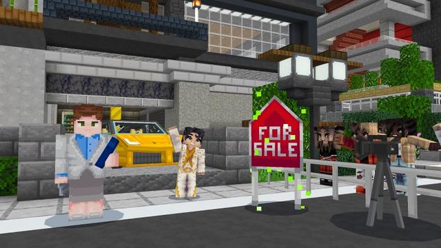 Screenshot of the Minecraft Bedrock Marketplace product Party City DJ created by Nitric Concepts.