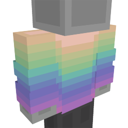Thumbnail of the Minecraft Bedrock Marketplace product Pastel Rainbow Hoody created by Nitric Concepts.