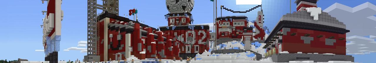 Panorama of the Minecraft Bedrock Marketplace product Penguin Land created by Nitric Concepts.