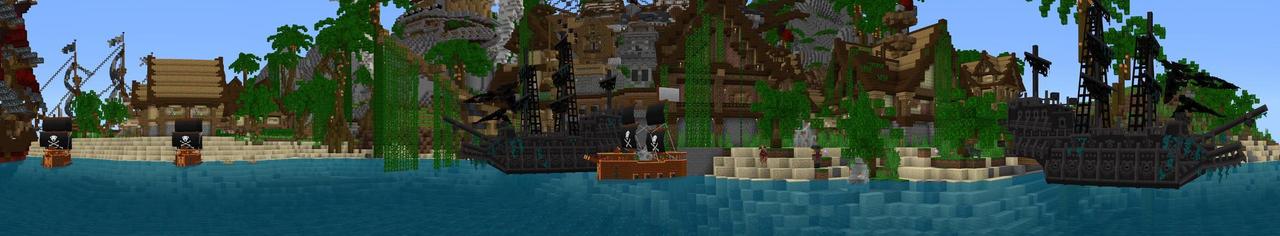 Panorama of the Minecraft Bedrock Marketplace product Pirate Life created by Nitric Concepts.
