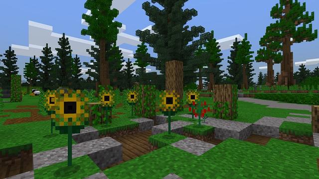 Screenshot of the Minecraft Bedrock Marketplace product PLANTS! created by Nitric Concepts.