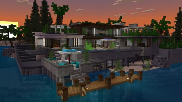 Screenshot of the Minecraft Bedrock Marketplace product Private Island Mansion created by Nitric Concepts.