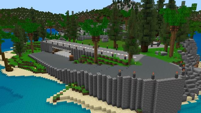 Screenshot of the Minecraft Bedrock Marketplace product Private Island Mansion created by Nitric Concepts.