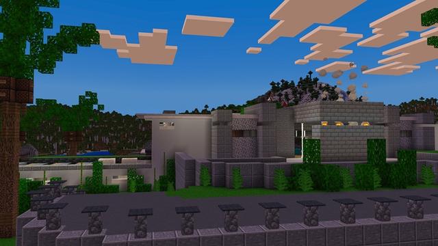 Screenshot of the Minecraft Bedrock Marketplace product Private Island Mansion created by Nitric Concepts.