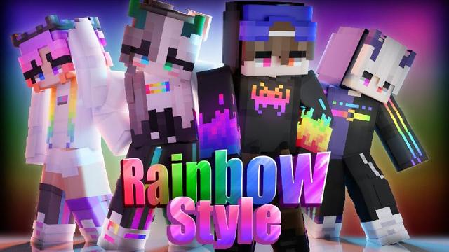 Thumbnail of the Minecraft Bedrock Marketplace product Rainbow Style created by Nitric Concepts.