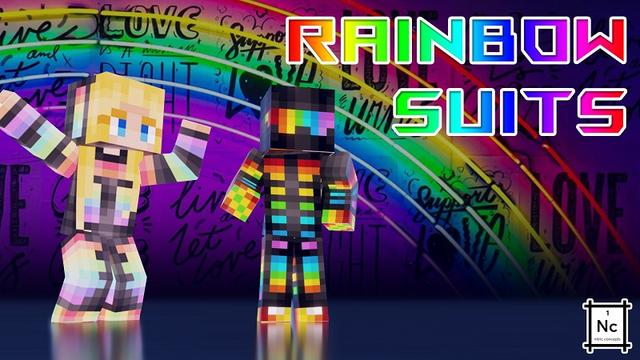 Thumbnail of the Minecraft Bedrock Marketplace product Rainbow Suits created by Nitric Concepts.