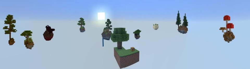 Panorama of the Minecraft Bedrock Marketplace product Random Item One Block created by Nitric Concepts.