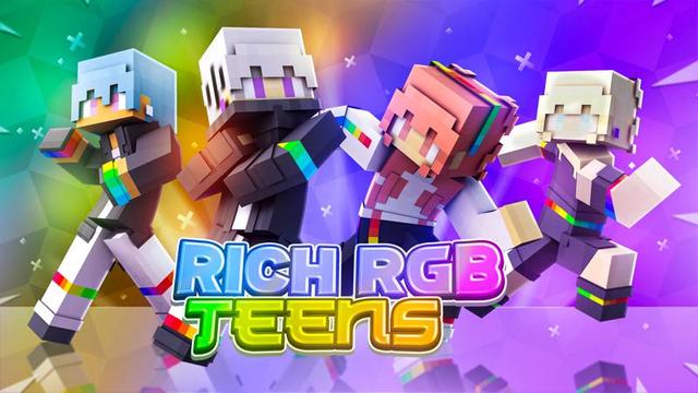 Thumbnail of the Minecraft Bedrock Marketplace product Rich RGB Teens created by Nitric Concepts.