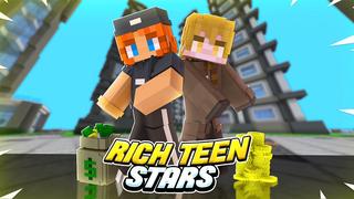 Thumbnail of the Minecraft Bedrock Marketplace product Rich Teen Stars created by Nitric Concepts.