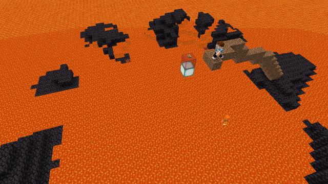 Screenshot of the Minecraft Bedrock Marketplace product RISING LAVA! created by Nitric Concepts.