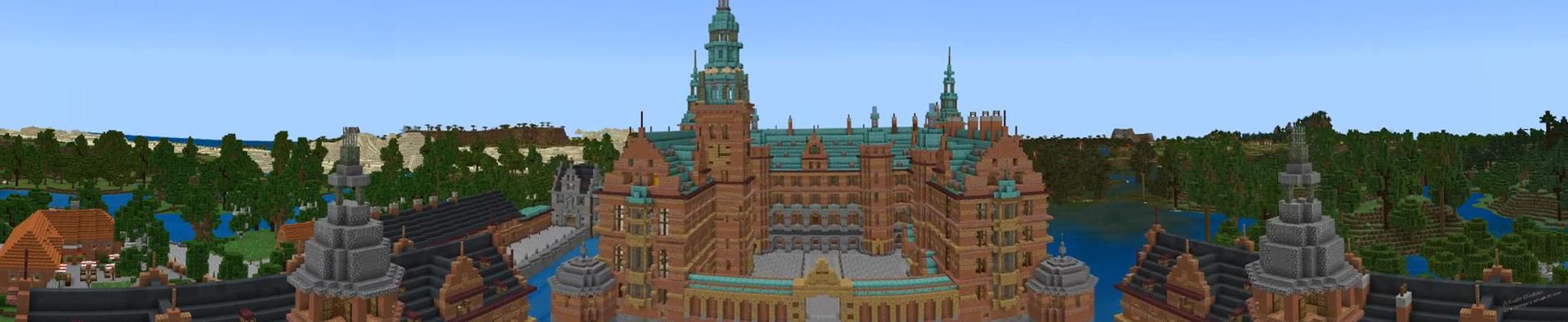 Panorama of the Minecraft Bedrock Marketplace product Royal Castle created by Nitric Concepts.