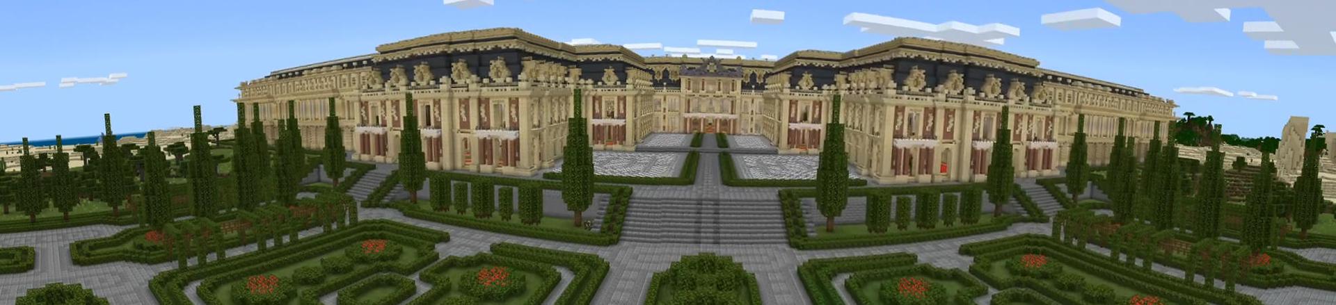 Panorama of the Minecraft Bedrock Marketplace product Royal Palace created by Nitric Concepts.