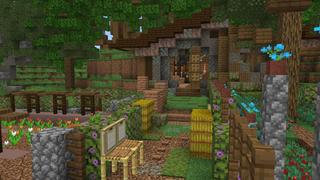 Screenshot of the Minecraft Bedrock Marketplace product Secret Elf Home created by Nitric Concepts.