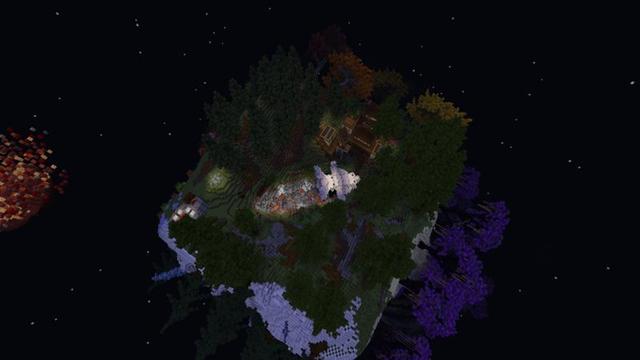 Screenshot of the Minecraft Bedrock Marketplace product Skyblock Cosmos created by Nitric Concepts.
