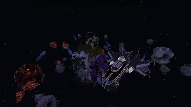 Screenshot of the Minecraft Bedrock Marketplace product Skyblock Cosmos created by Nitric Concepts.