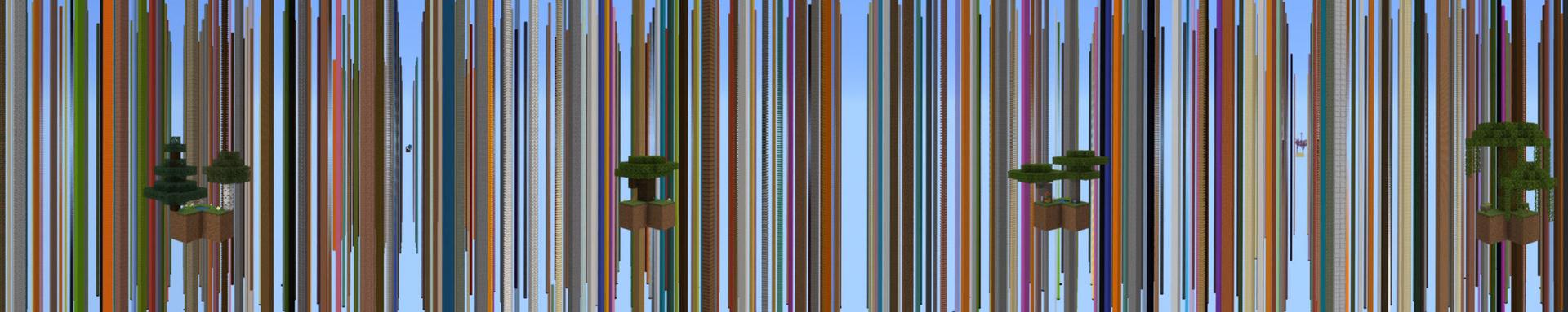 Panorama of the Minecraft Bedrock Marketplace product Skyblock Pillar created by Nitric Concepts.
