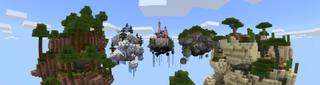 Panorama of the Minecraft Bedrock Marketplace product Skyblock Unicorns created by Nitric Concepts.