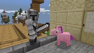 Screenshot of the Minecraft Bedrock Marketplace product Skyblock Unicorns created by Nitric Concepts.