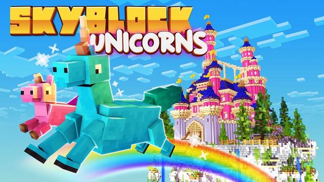 Thumbnail of the Minecraft Bedrock Marketplace product Skyblock Unicorns created by Nitric Concepts.