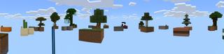 Panorama of the Minecraft Bedrock Marketplace product Skyblock created by Nitric Concepts.