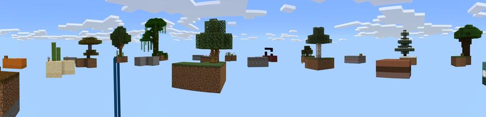 Panorama of the Minecraft Bedrock Marketplace product Skyblock created by Nitric Concepts.