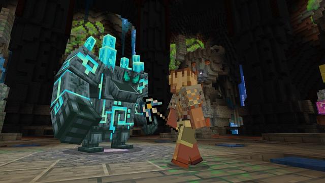 Screenshot of the Minecraft Bedrock Marketplace product Spooky Lucky Blocks created by Nitric Concepts.