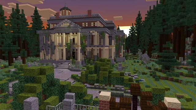 Screenshot of the Minecraft Bedrock Marketplace product Spooky Mansion created by Nitric Concepts.