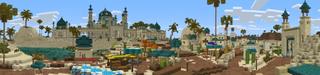 Panorama of the Minecraft Bedrock Marketplace product Sultan's Palace created by Nitric Concepts.