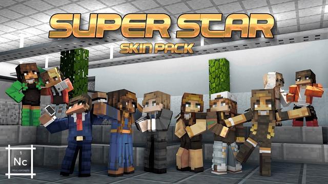 Thumbnail of the Minecraft Bedrock Marketplace product Super Star Skin Pack created by Nitric Concepts.