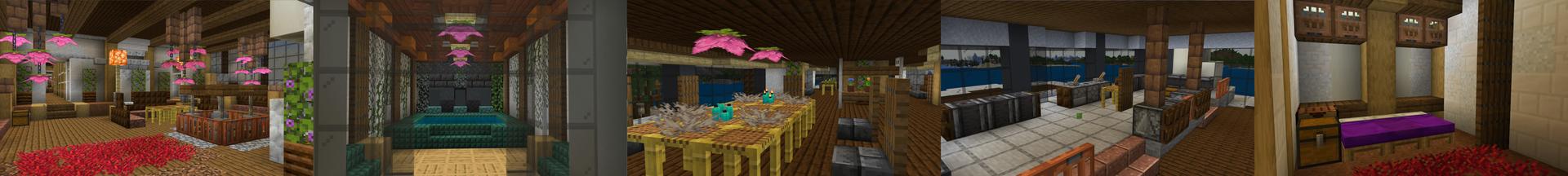 Panorama of the Minecraft Bedrock Marketplace product Super Yacht Life created by Nitric Concepts.