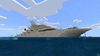 Screenshot of the Minecraft Bedrock Marketplace product Super Yacht created by Nitric Concepts.