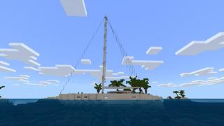 Screenshot of the Minecraft Bedrock Marketplace product Super Yacht created by Nitric Concepts.