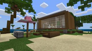 Screenshot of the Minecraft Bedrock Marketplace product Super Yacht created by Nitric Concepts.