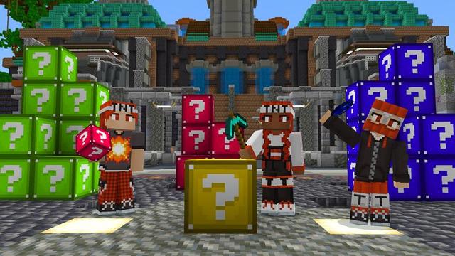 Screenshot of the Minecraft Bedrock Marketplace product TNT LUCKYBLOCK created by Nitric Concepts.