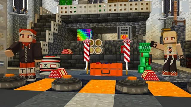 Screenshot of the Minecraft Bedrock Marketplace product TNT LUCKYBLOCK created by Nitric Concepts.