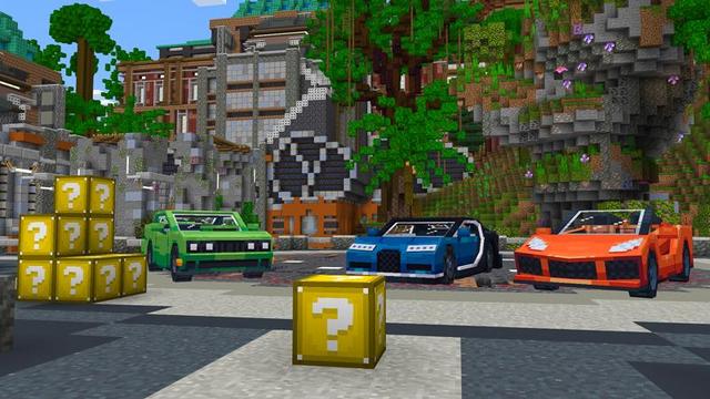 Screenshot of the Minecraft Bedrock Marketplace product TNT LUCKYBLOCK created by Nitric Concepts.