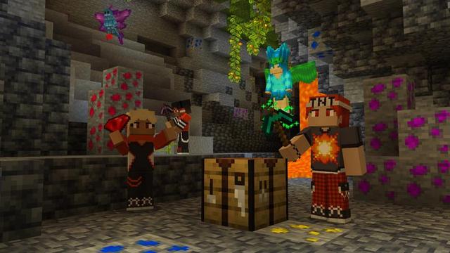 Screenshot of the Minecraft Bedrock Marketplace product TNT LUCKYBLOCK created by Nitric Concepts.