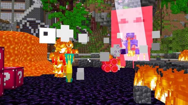 Screenshot of the Minecraft Bedrock Marketplace product TNT LUCKYBLOCK created by Nitric Concepts.