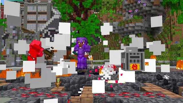Screenshot of the Minecraft Bedrock Marketplace product TNT LUCKYBLOCK created by Nitric Concepts.