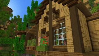 Screenshot of the Minecraft Bedrock Marketplace product Le manoir de la maison de l'arbre created by Nitric Concepts.