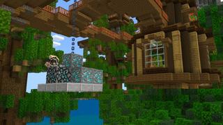 Screenshot of the Minecraft Bedrock Marketplace product Le manoir de la maison de l'arbre created by Nitric Concepts.